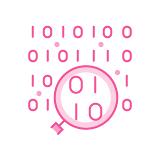 Icon of 'businesses branding' service in pink color.