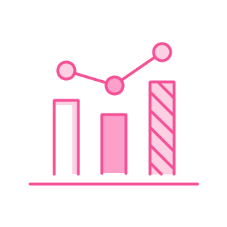 Icon of 'seo analis' service in pink color.